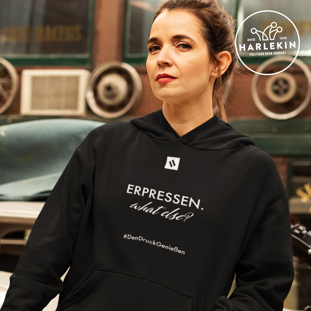 DIE WERBEANSTALT HOODIE MÄDELS • ERPRESSEN. WHAT ELSE?-HARLEKINSHOP