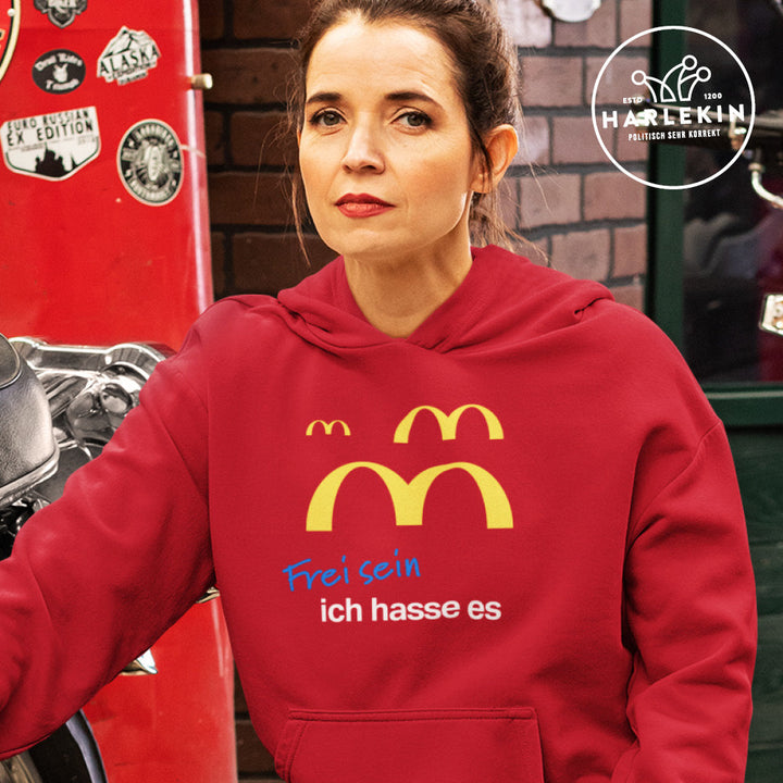 DIE WERBEANSTALT HOODIE MÄDELS • MCDOOF: FREI SEIN-HARLEKINSHOP