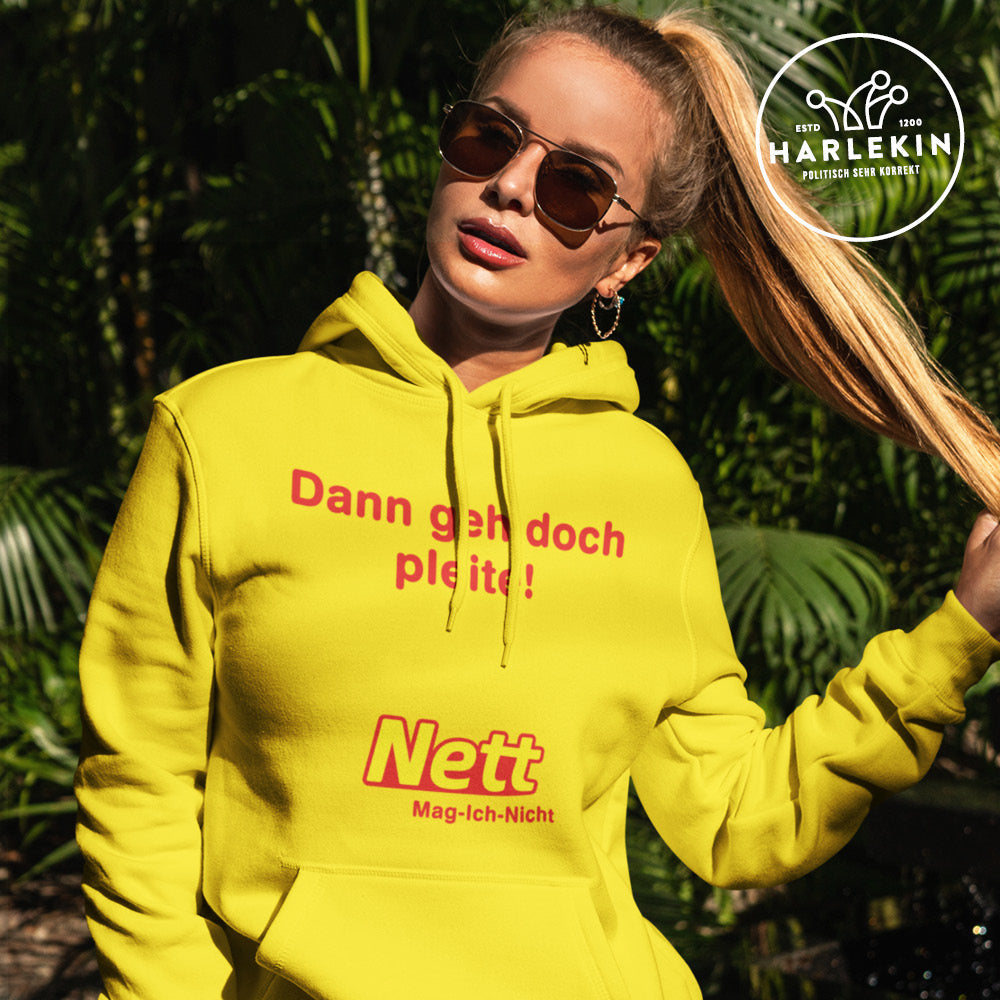 DIE WERBEANSTALT HOODIE MÄDELS • NETT: MAG ICH NICHT-HARLEKINSHOP