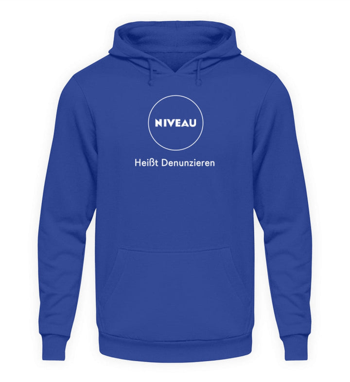 DIE WERBEANSTALT HOODIE MÄDELS • NIVEAU HEISST DENUNZIEREN-HARLEKINSHOP