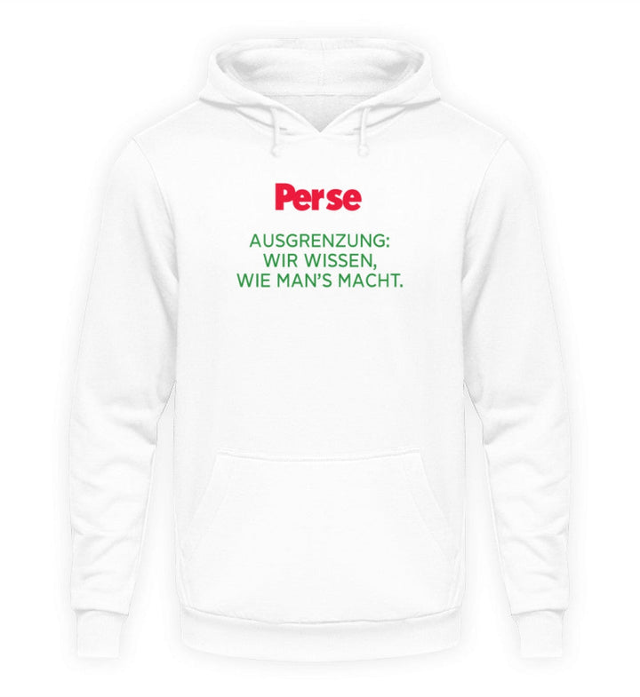 DIE WERBEANSTALT HOODIE MÄDELS • PERSE: AUSGRENZUNG-HARLEKINSHOP