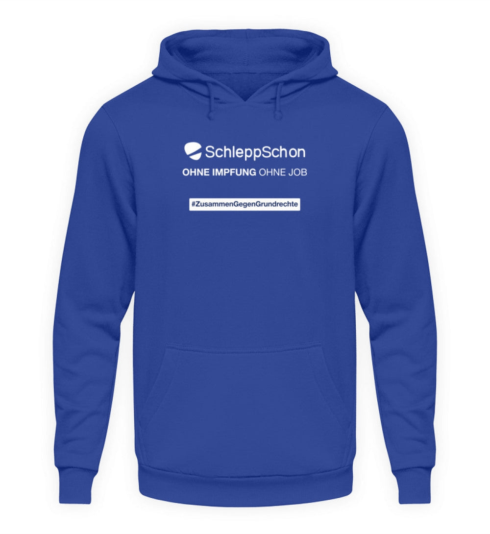 DIE WERBEANSTALT HOODIE MÄDELS • SCHLEPPSCHON: OHNE IMPFUNG OHNE JOB-HARLEKINSHOP