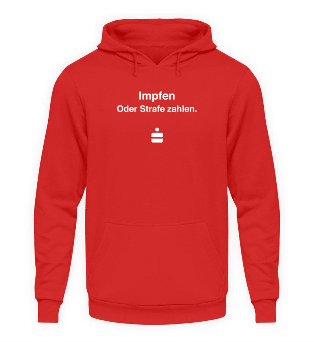 DIE WERBEANSTALT HOODIE MÄDELS • SPASSKASSE: IMPFEN ODER STRAFE ZAHLEN-HARLEKINSHOP