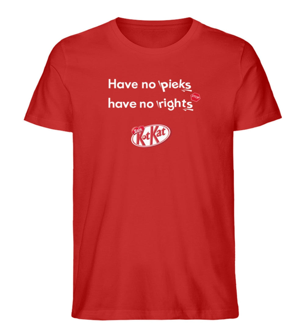 DIE WERBEANSTALT ORGANIC SHIRT BUBEN • KOTKAT: NO PIEKS NO RIGHTS-HARLEKINSHOP