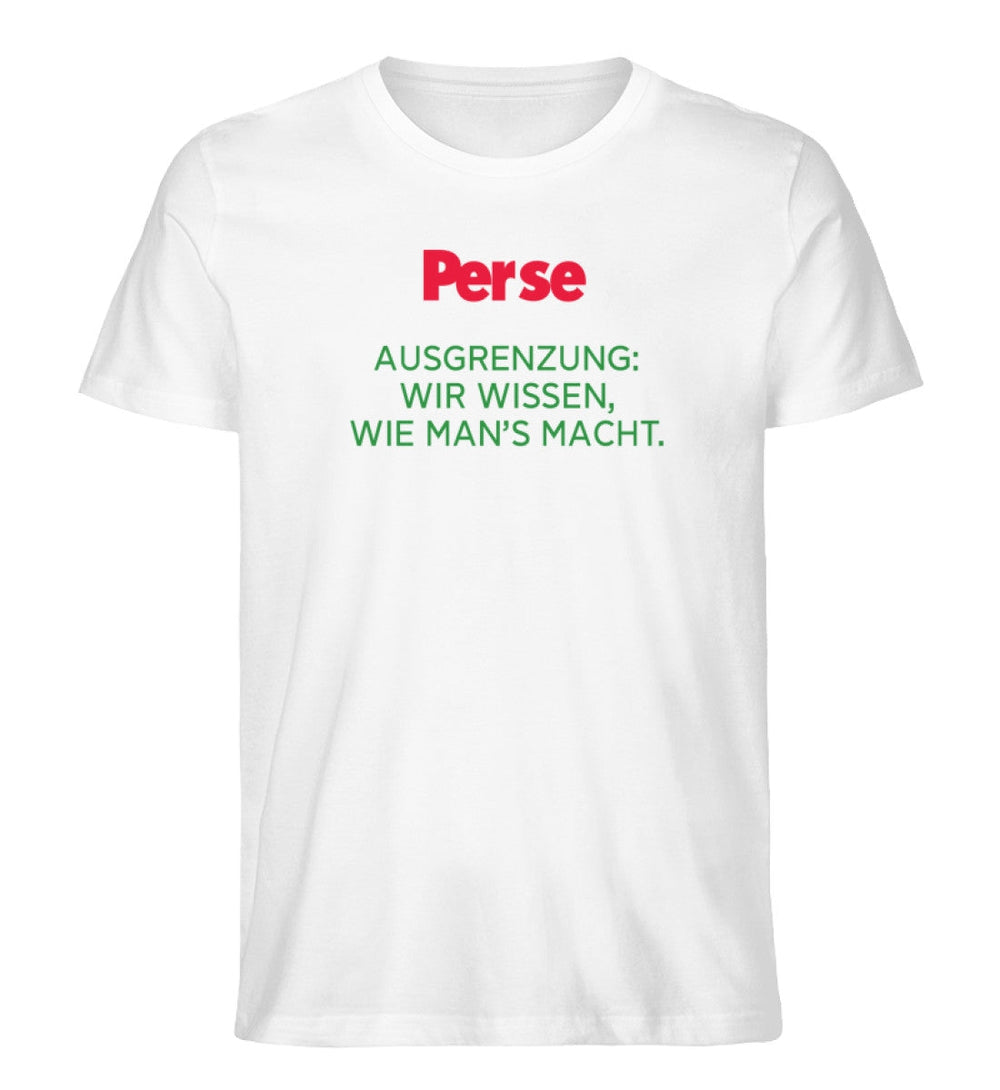 DIE WERBEANSTALT ORGANIC SHIRT BUBEN • PERSE: AUSGRENZUNG-HARLEKINSHOP