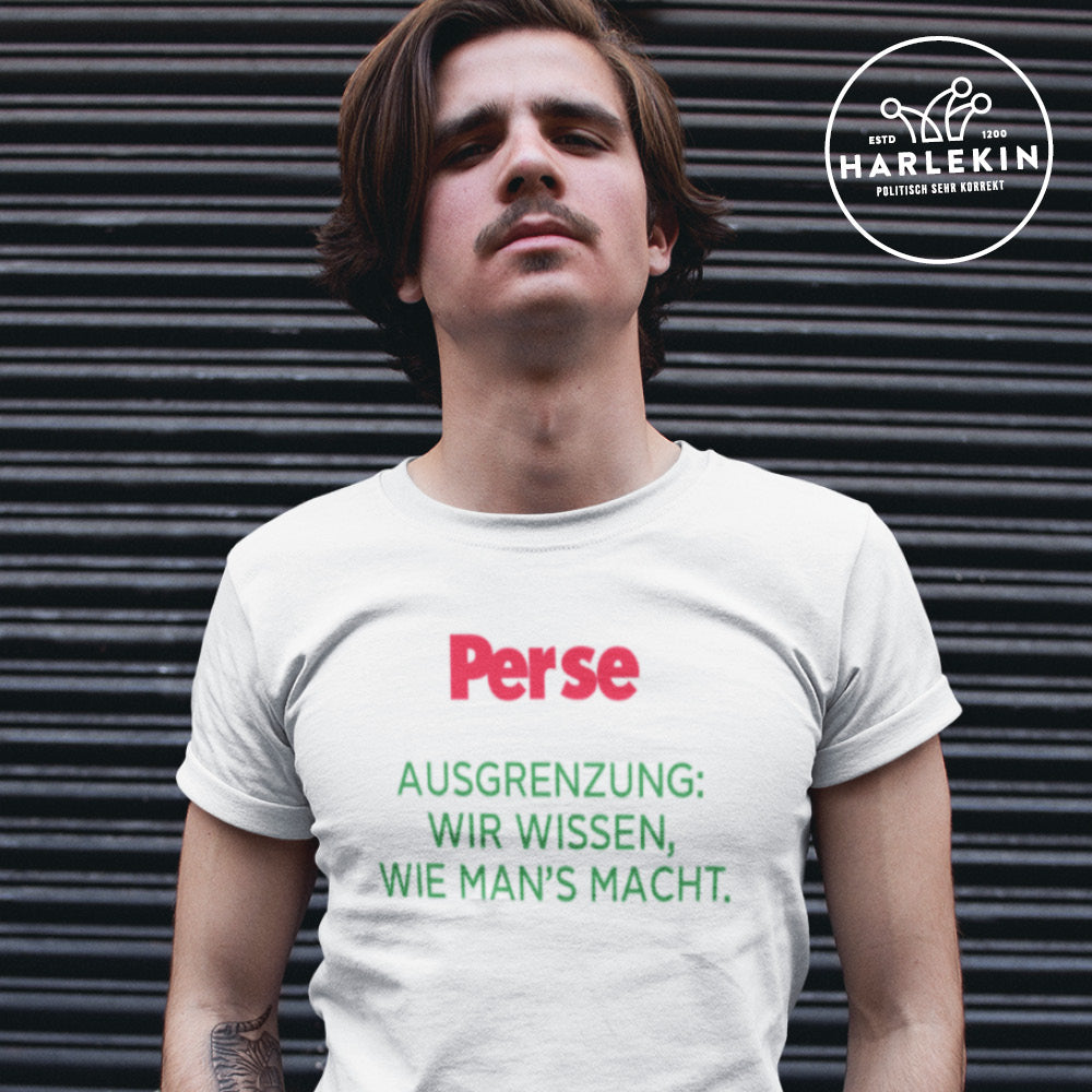 DIE WERBEANSTALT ORGANIC SHIRT BUBEN • PERSE: AUSGRENZUNG-HARLEKINSHOP