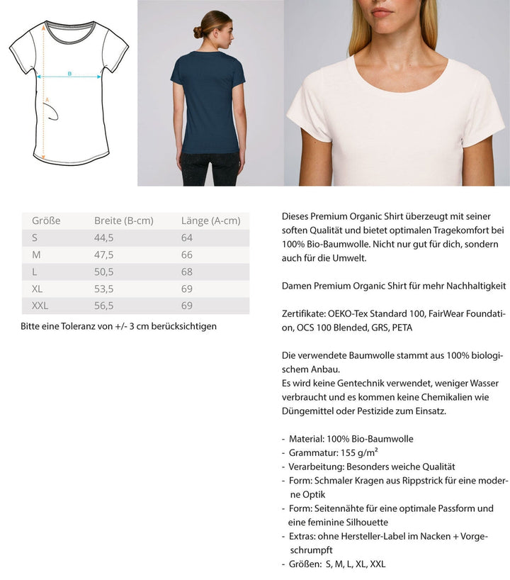 DIE WERBEANSTALT ORGANIC SHIRT MÄDELS / EDLER STICK • LOGO-HARLEKINSHOP