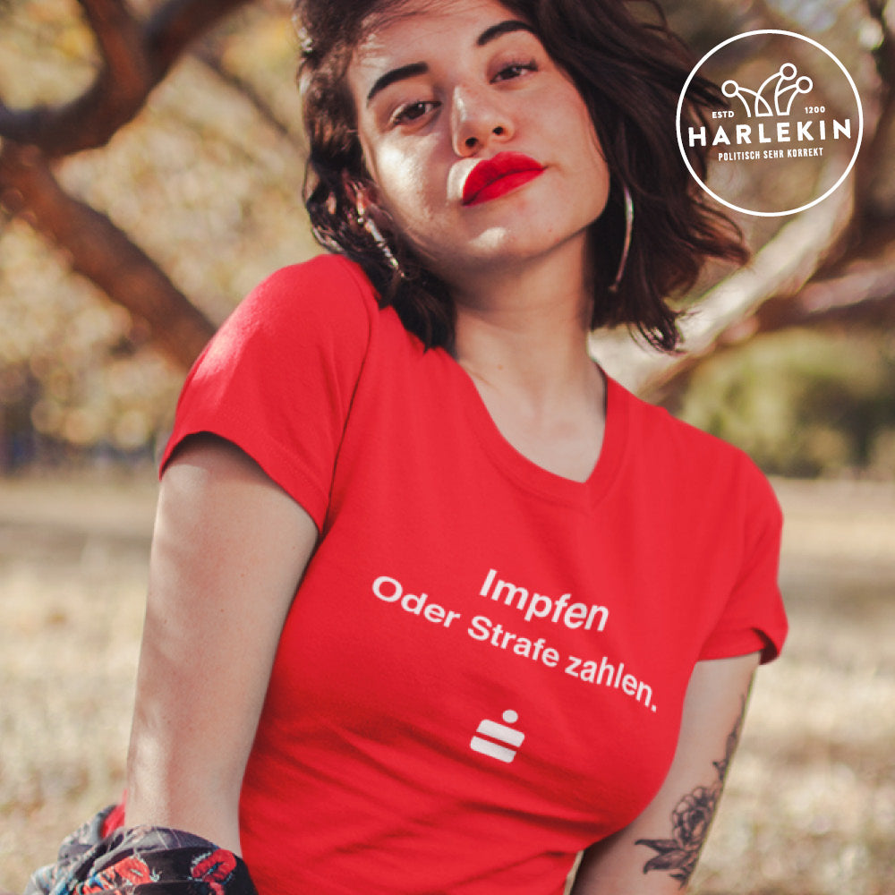 DIE WERBEANSTALT ORGANIC SHIRT MÄDELS • SPASSKASSE: IMPFEN ODER STRAFE ZAHLEN-HARLEKINSHOP