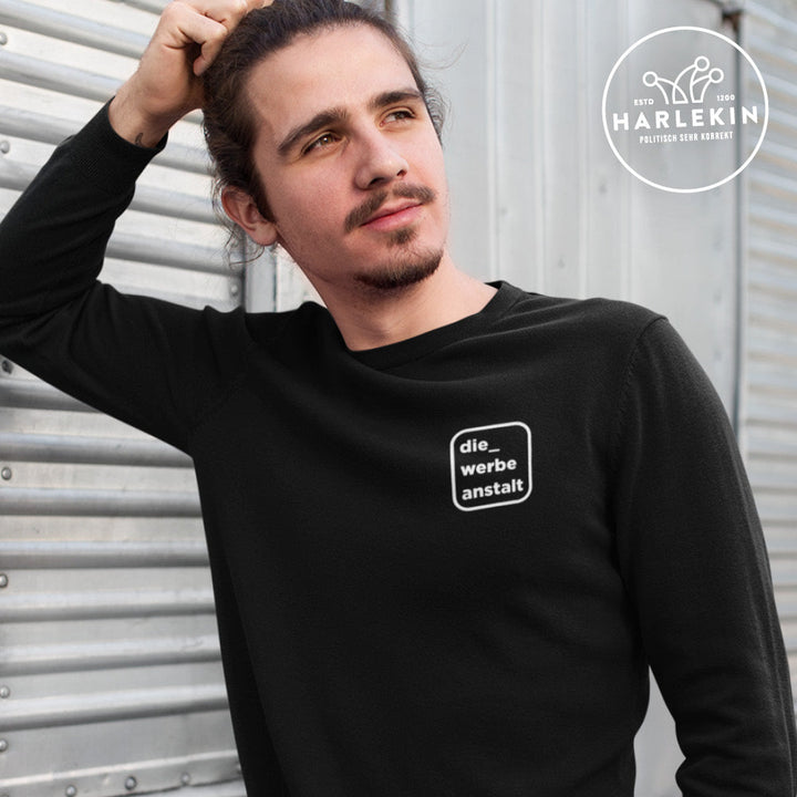 DIE WERBEANSTALT ORGANIC SWEATER BUBEN / EDLER STICK • LOGO-HARLEKINSHOP