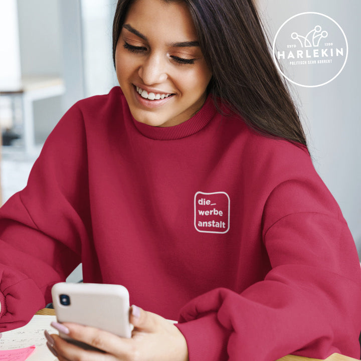 DIE WERBEANSTALT ORGANIC SWEATER MÄDELS / EDLER STICK • LOGO-HARLEKINSHOP