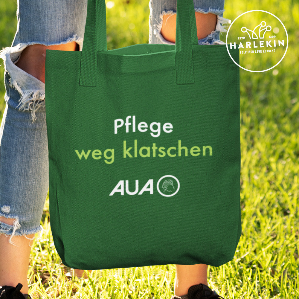 DIE WERBEANSTALT STOFFTASCHE • AUA: PFLEGE WEG KLATSCHEN-HARLEKINSHOP