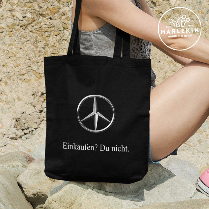 DIE WERBEANSTALT STOFFTASCHE • BENZTOWN: EINKAUFEN? DU NICHT.-HARLEKINSHOP