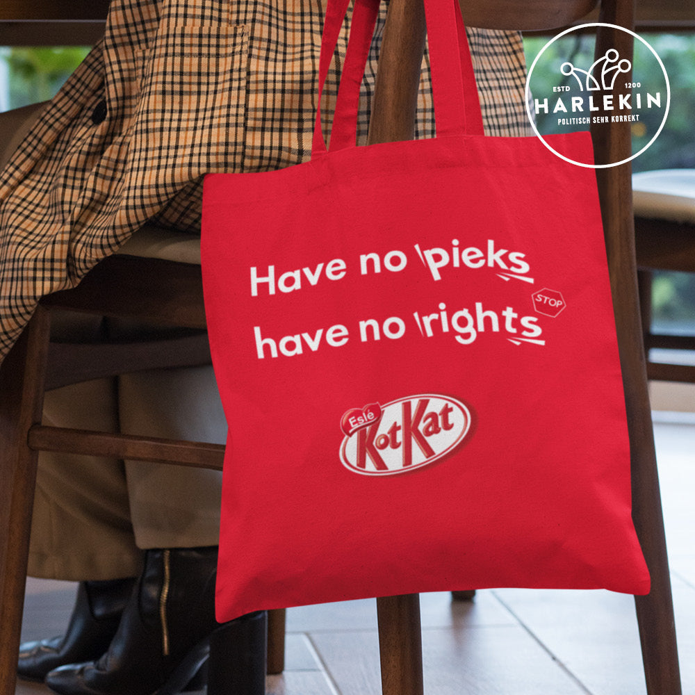 DIE WERBEANSTALT STOFFTASCHE • KOTKAT: NO PIEKS NO RIGHTS-HARLEKINSHOP
