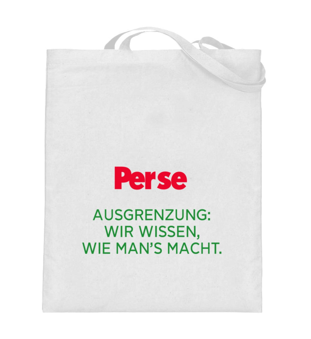 DIE WERBEANSTALT STOFFTASCHE • PERSE: AUSGRENZUNG-HARLEKINSHOP