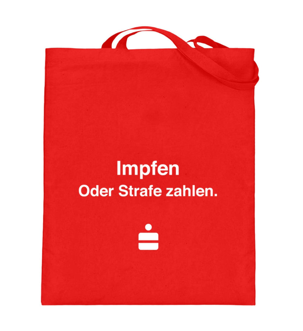 DIE WERBEANSTALT STOFFTASCHE • SPASSKASSE: IMPFEN ODER STRAFE ZAHLEN-HARLEKINSHOP