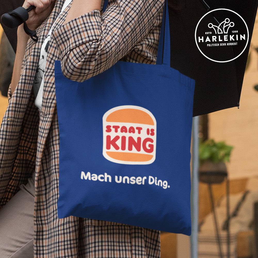 DIE WERBEANSTALT STOFFTASCHE • STAAT IST KING-HARLEKINSHOP