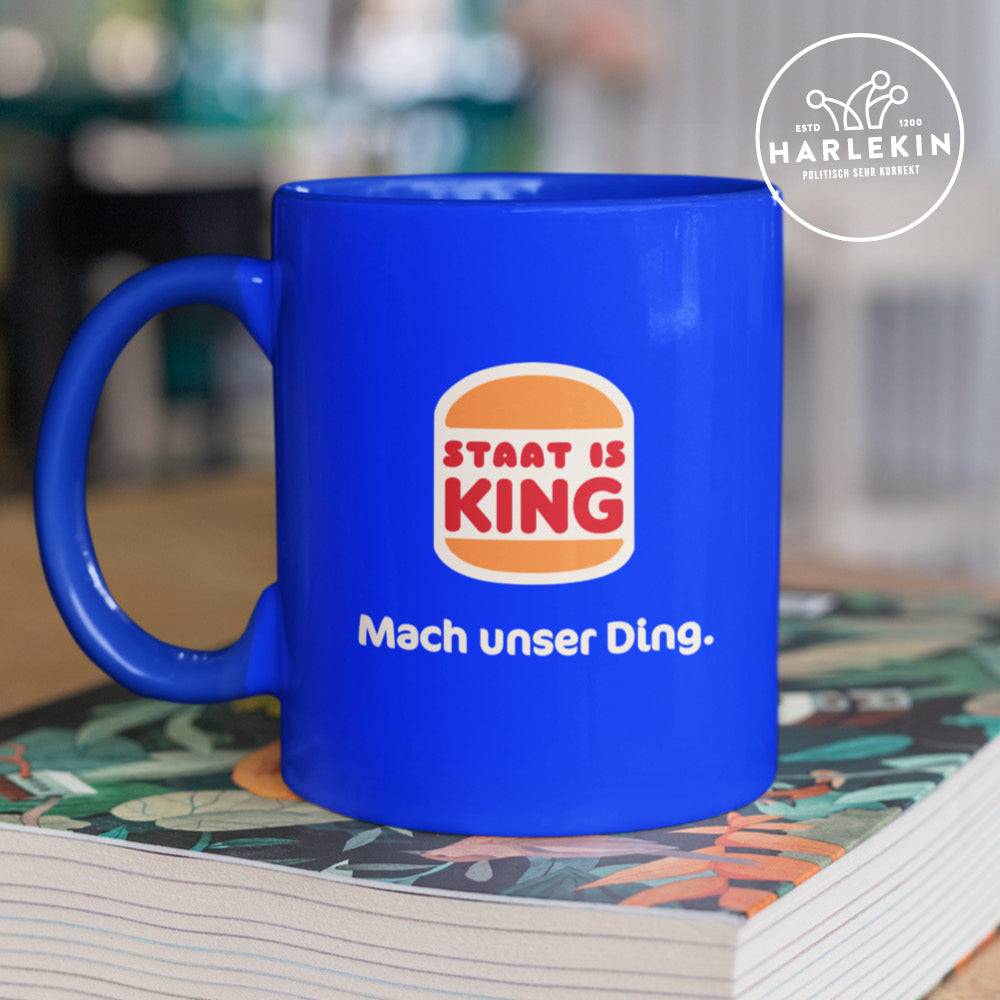 DIE WERBEANSTALT TASSE • STAAT IST KING-HARLEKINSHOP