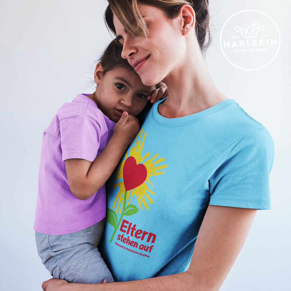 ELTERNSTEHENAUF ORGANIC SHIRT MÄDELS • LOGO & CLAIM-HARLEKINSHOP