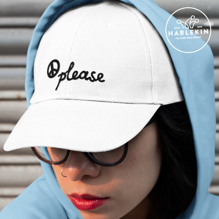 DEZENTE REBELLEN BASEBALL CAP • PEACE PLEASE // EDLER STICK