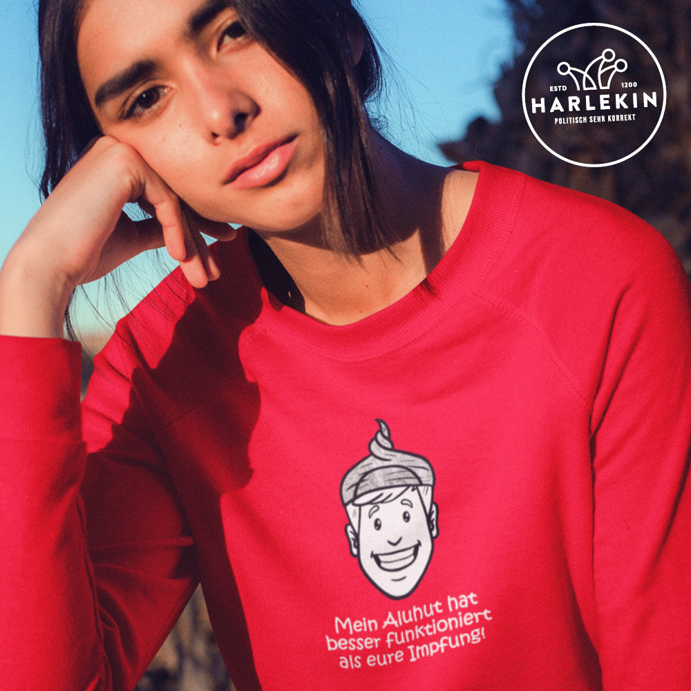 SWEATER MÄDELS • MEIN ALUHUT HAT BESSER FUNKTIONIERT ALS EURE IMPFUNG