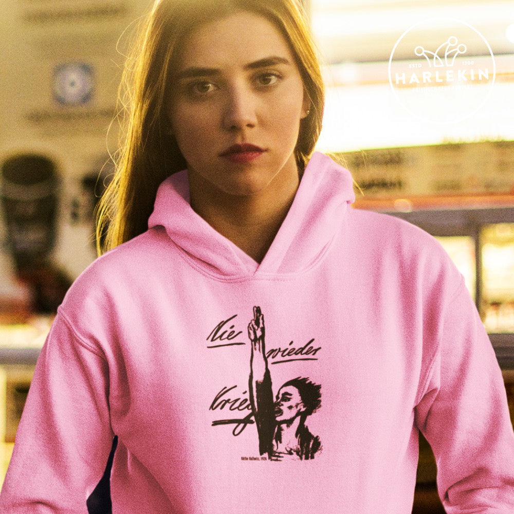 SPASSKULTUR HOODIE MÄDELS • KÄTHE KOLLWITZ: NIE WIEDER KRIEG