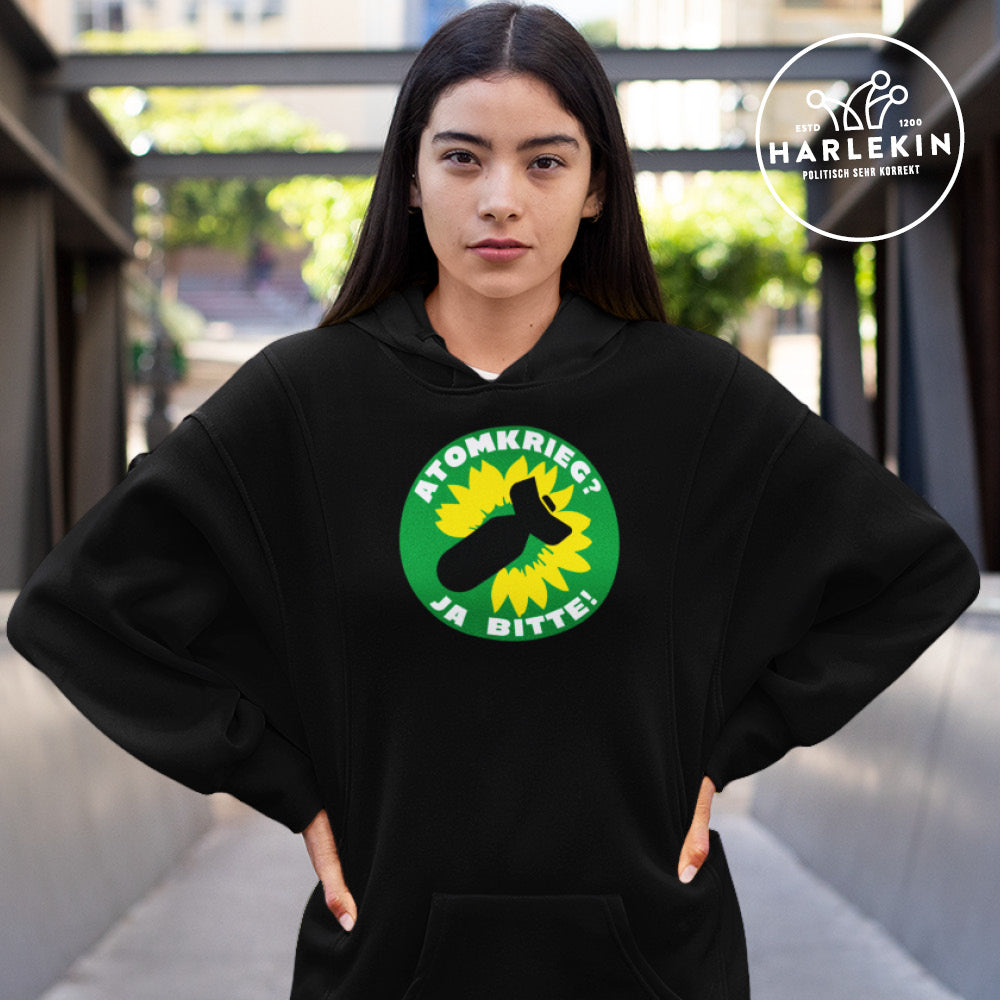 SPASSKULTUR HOODIEKLEID MÄDELS • DIE GRÜNEN: ATOMKRIEG? JA BITTE!