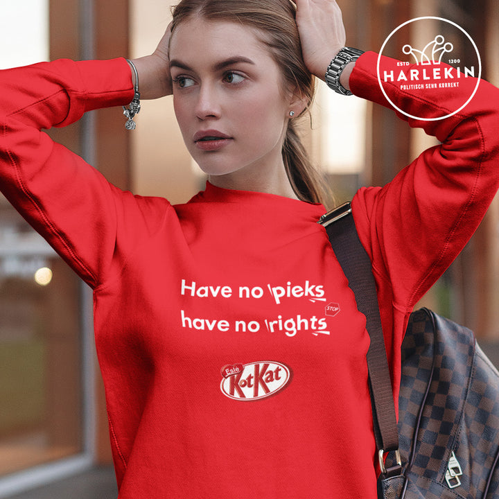 DIE WERBEANSTALT SWEATER MÄDELS • KOTKAT: NO PIEKS NO RIGHTS