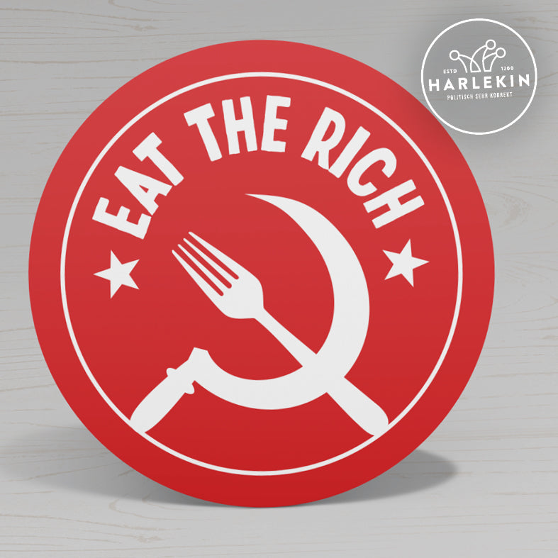 GROSSE STICKER / AUFKLEBER • EAT THE RICH ICON (10 STK.)-HARLEKINSHOP