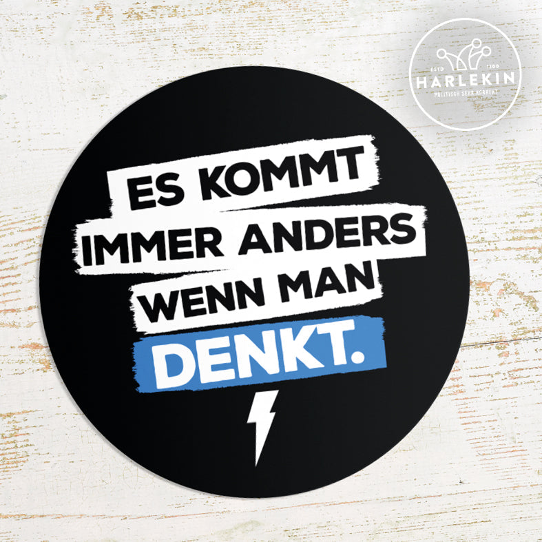 GROSSE STICKER / AUFKLEBER • ES KOMMT IMMER ANDERS (10 STK.)-HARLEKINSHOP