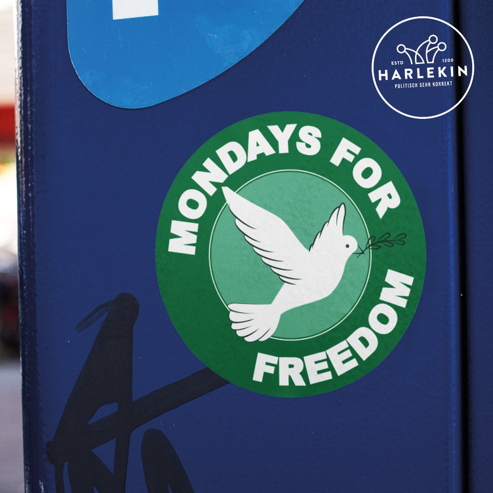 GROSSE STICKER / AUFKLEBER • MONDAYS FOR FREEDOM (10 STK.)-HARLEKINSHOP