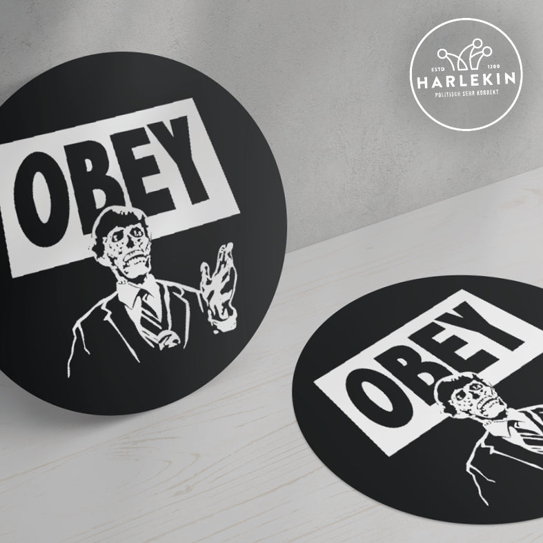 GROSSE STICKER / AUFKLEBER • OBEY BUNDESREGIERUNG (10 STK.)-HARLEKINSHOP