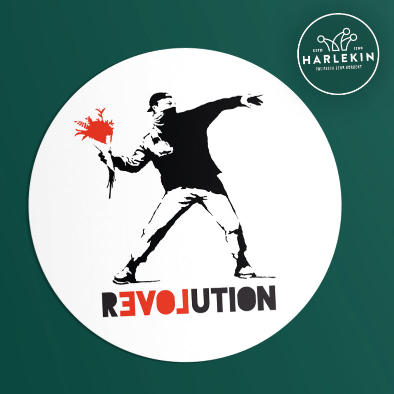 GROSSE STICKER / AUFKLEBER • R-LOVE-UTION (10 STK.)-HARLEKINSHOP