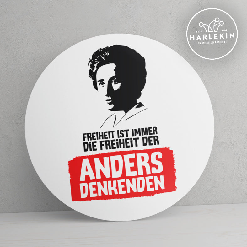 GROSSE STICKER / AUFKLEBER • ROSA LUXEMBURG: FREIHEIT (10 STK.)-HARLEKINSHOP