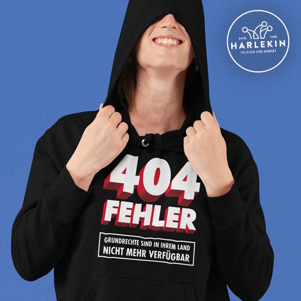 HOODIE MÄDELS • 404 GRUNDRECHTE-HARLEKINSHOP