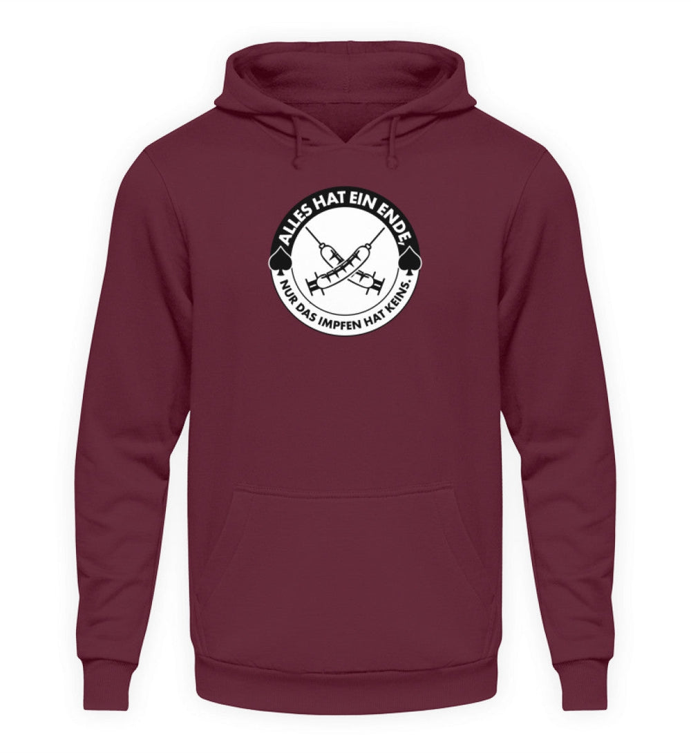 HOODIE MÄDELS • ALLES HAT EIN ENDE, NUR DAS IMPFEN HAT KEINS.-HARLEKINSHOP