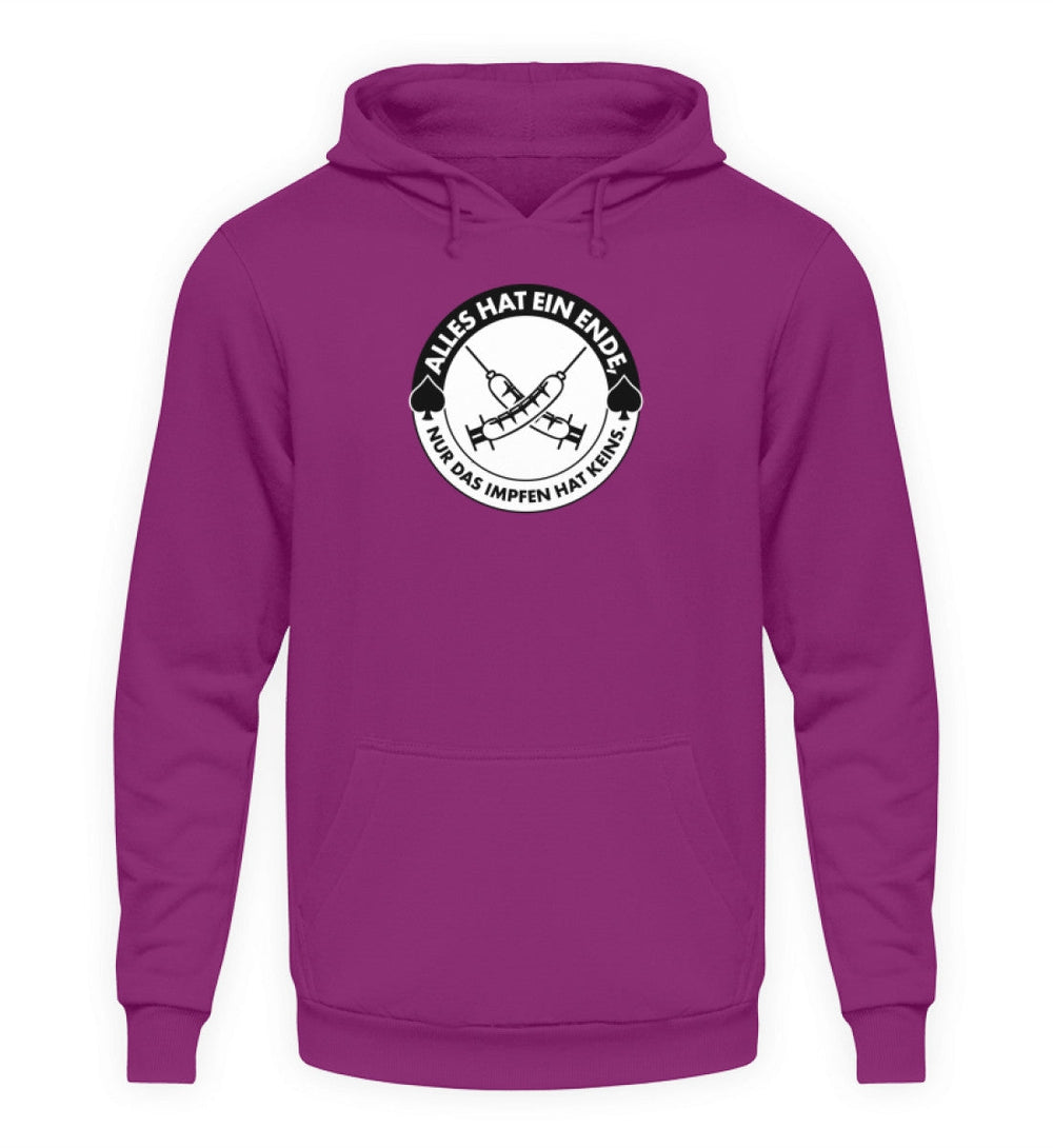 HOODIE MÄDELS • ALLES HAT EIN ENDE, NUR DAS IMPFEN HAT KEINS.-HARLEKINSHOP