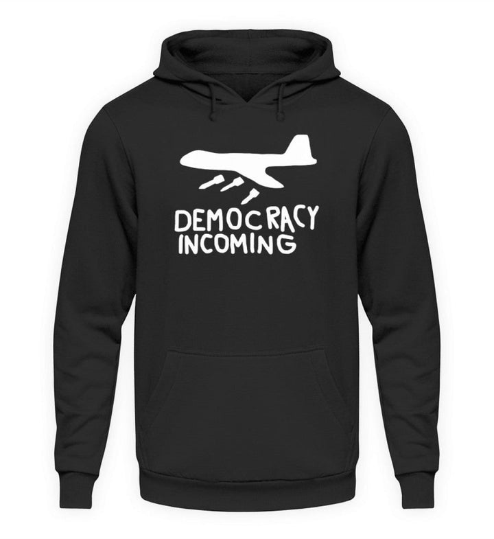 HOODIE MÄDELS • DEMOCRACY INCOMING - DUNKEL-HARLEKINSHOP
