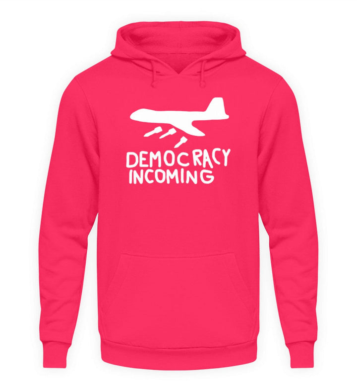 HOODIE MÄDELS • DEMOCRACY INCOMING - DUNKEL-HARLEKINSHOP
