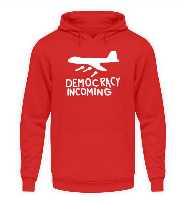 HOODIE MÄDELS • DEMOCRACY INCOMING - DUNKEL-HARLEKINSHOP