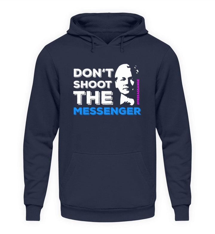 HOODIE MÄDELS • FREE ASSANGE: DON'T SHOOT THE MESSENGER!-HARLEKINSHOP