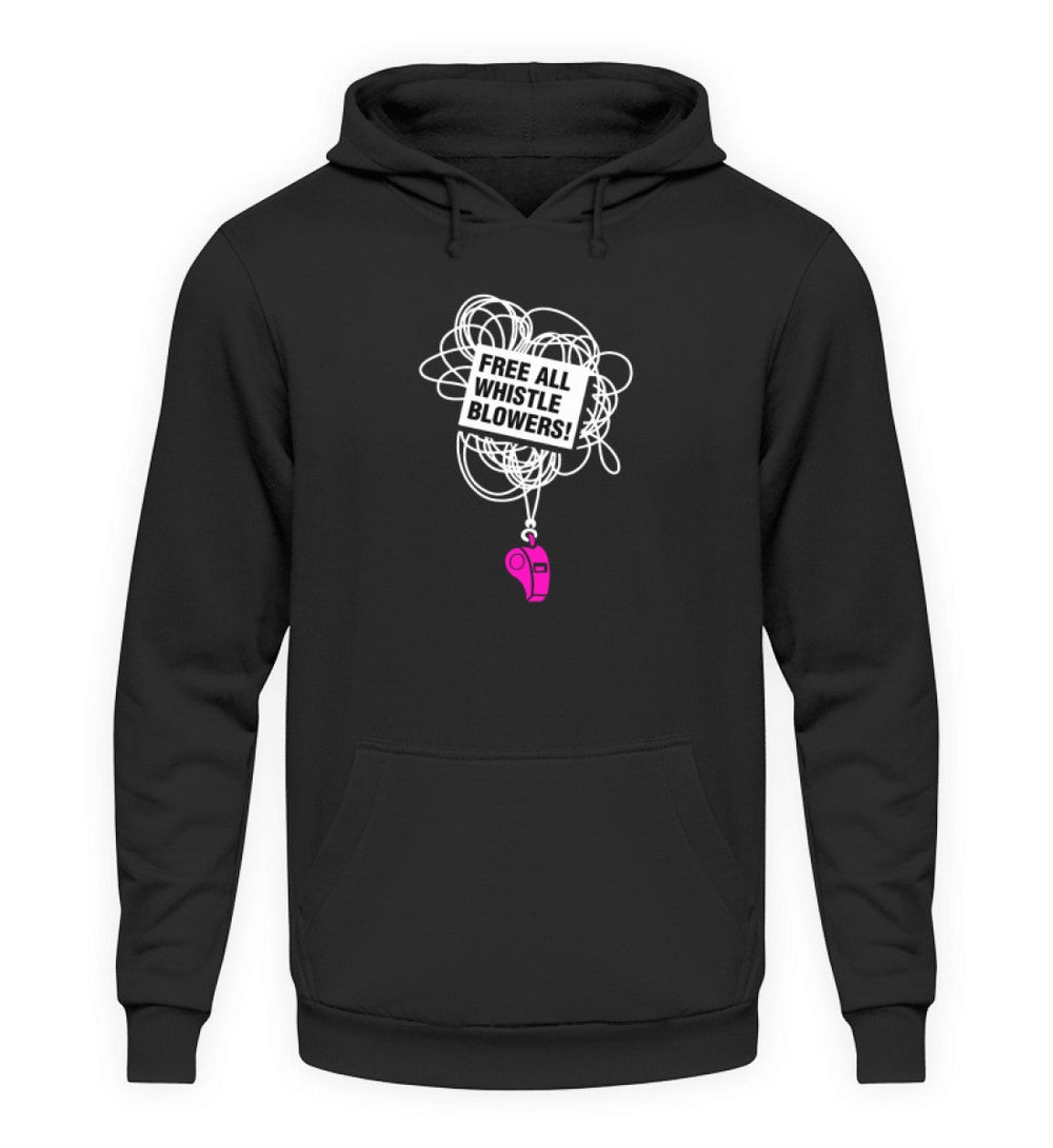 HOODIE MÄDELS • FREE ASSANGE: FREE ALL WHISTLE BLOWERS-HARLEKINSHOP