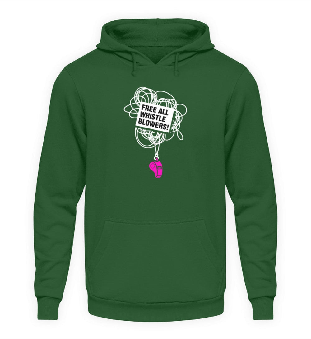 HOODIE MÄDELS • FREE ASSANGE: FREE ALL WHISTLE BLOWERS-HARLEKINSHOP