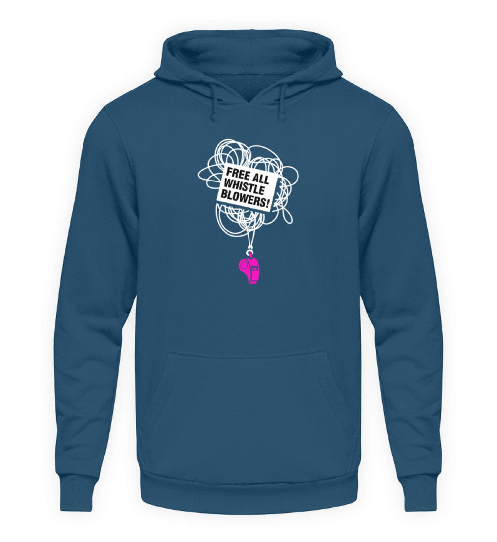 HOODIE MÄDELS • FREE ASSANGE: FREE ALL WHISTLE BLOWERS-HARLEKINSHOP