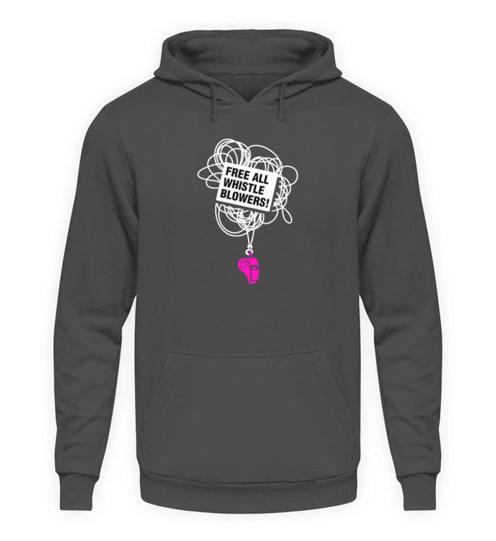 HOODIE MÄDELS • FREE ASSANGE: FREE ALL WHISTLE BLOWERS-HARLEKINSHOP