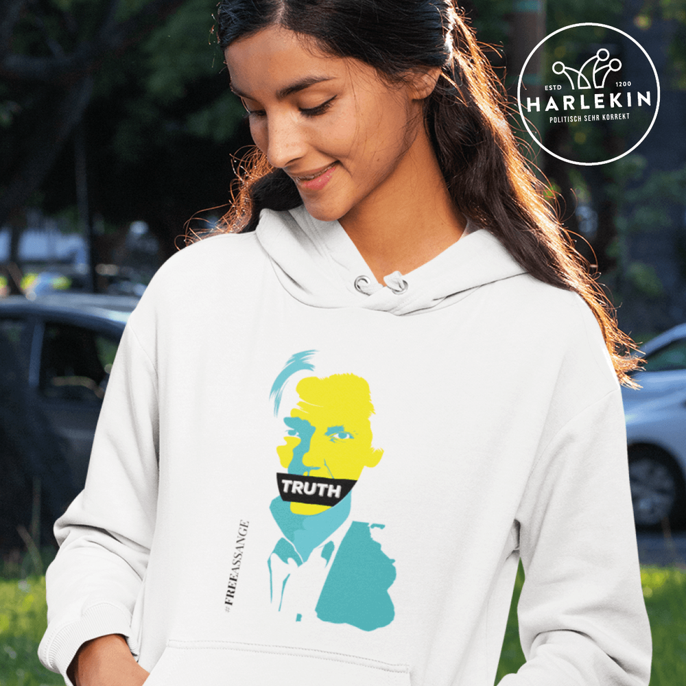 HOODIE MÄDELS • FREE ASSANGE: TRUTH - HELL-HARLEKINSHOP