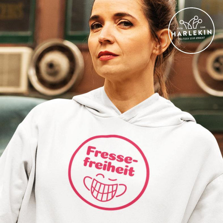 HOODIE MÄDELS • FRESSEFREIHEIT / MASKE-HARLEKINSHOP