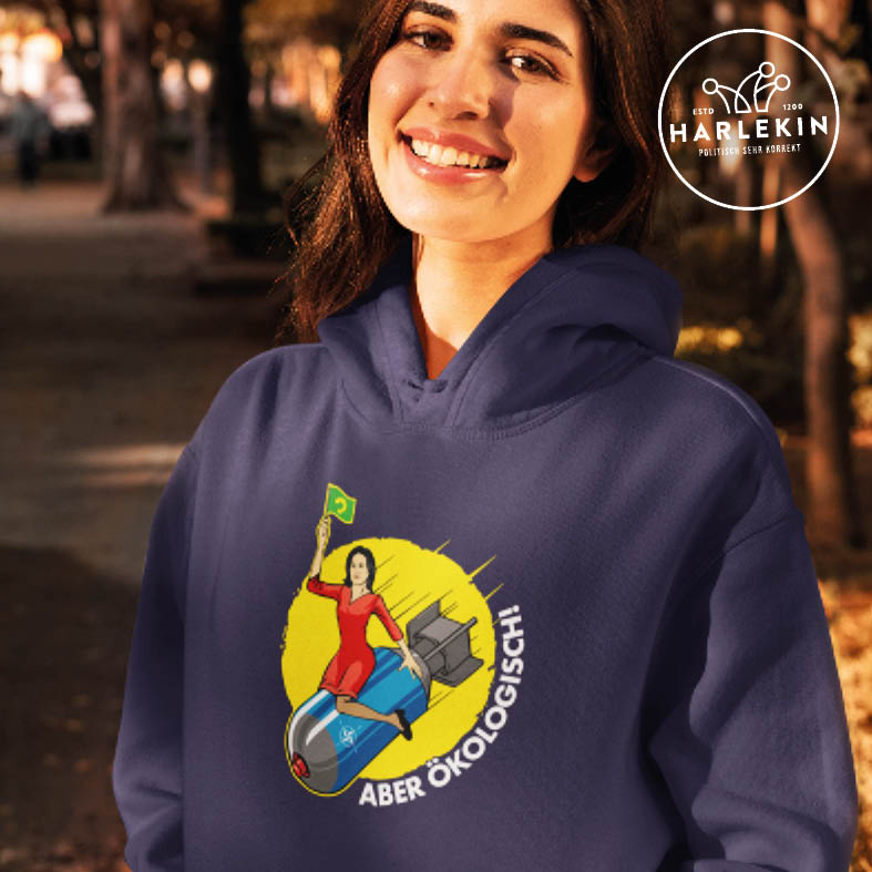 HOODIE MÄDELS • GUTE BOMBEN SIND ÖKOLOGISCH-HARLEKINSHOP