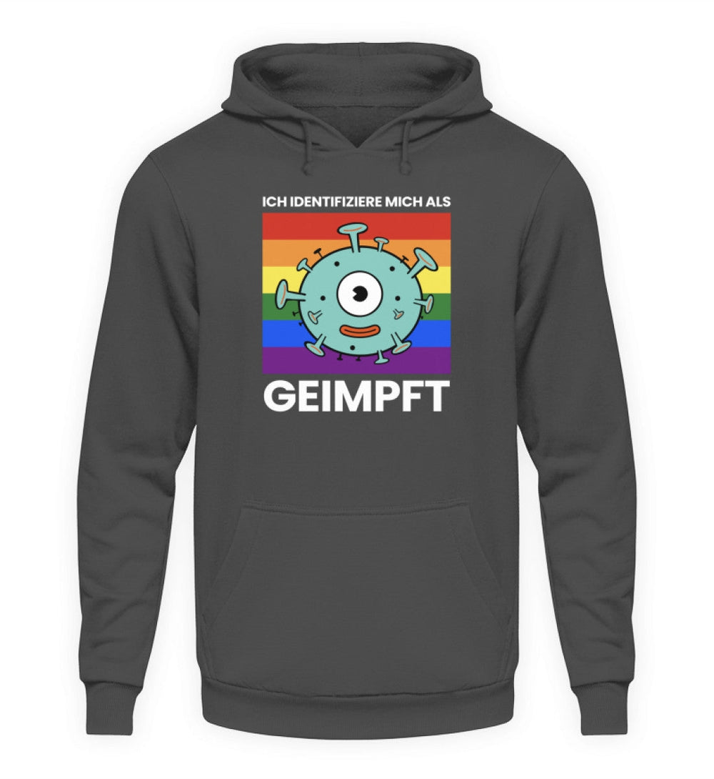 HOODIE MÄDELS • ICH IDENTIFIZIERE MICH ALS GEIMPFT-HARLEKINSHOP