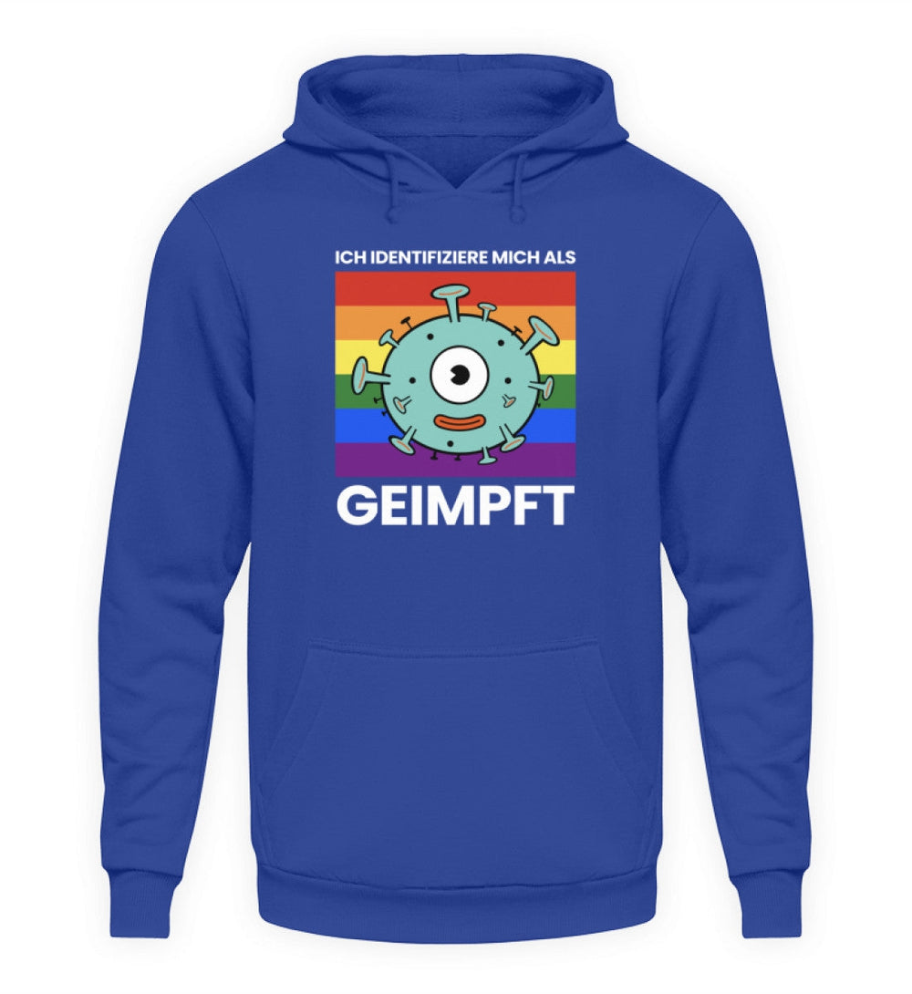 HOODIE MÄDELS • ICH IDENTIFIZIERE MICH ALS GEIMPFT-HARLEKINSHOP