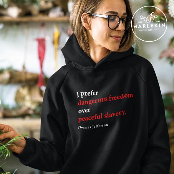 HOODIE MÄDELS • JEFFERSON DANGEROUS FREEDOM-HARLEKINSHOP